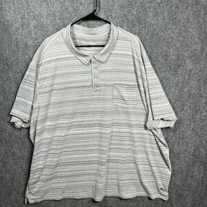 Tommy Bahama Island Zone Shirt Mens 4XLB Pocket‎ Polo Shirt Grey Logo Marlin EUC
